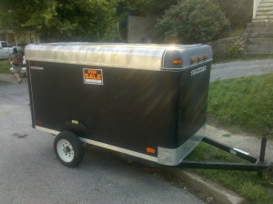 Enclosed Lawn Mower Trailer For Sale