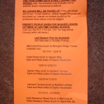 Leaf Pickup Schedule